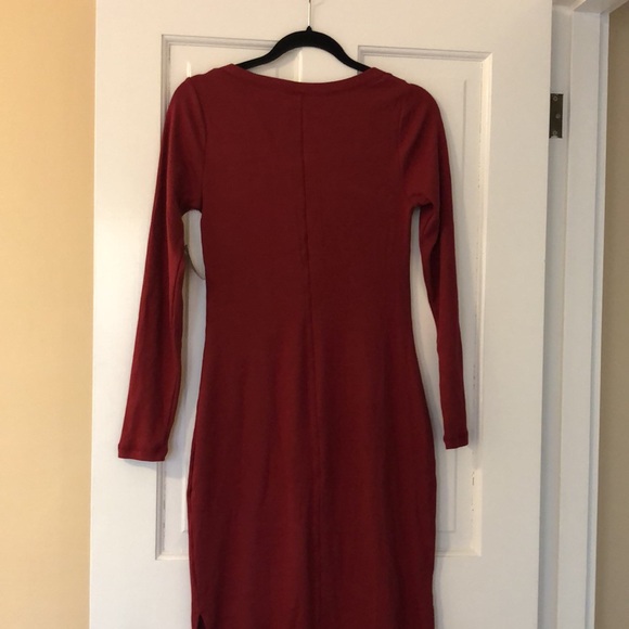 Ribbed Midi Dress- Free Shipping - Picture 4 of 5